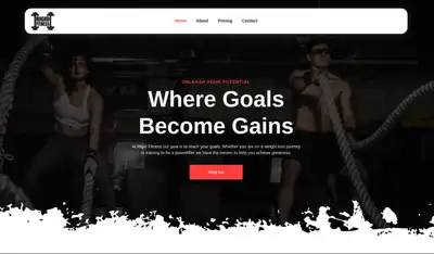 Rigid Fitness website home page