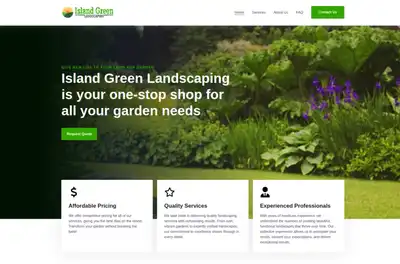 Island Green Landscaping home page